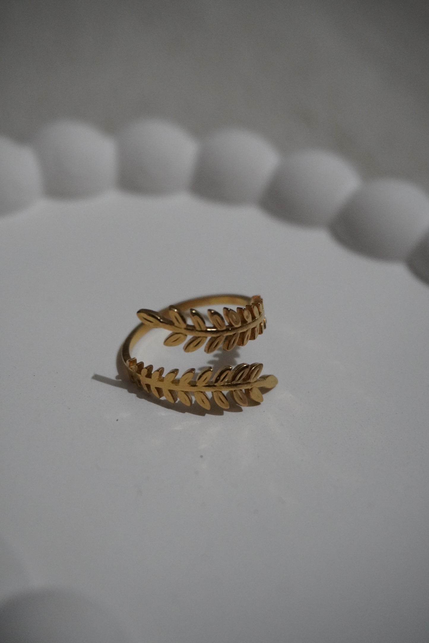 Leaf inspired ring