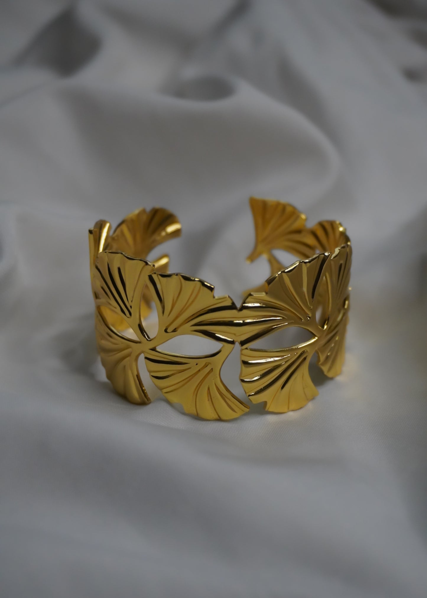 Ginkgo Grace Cuff Bracelet