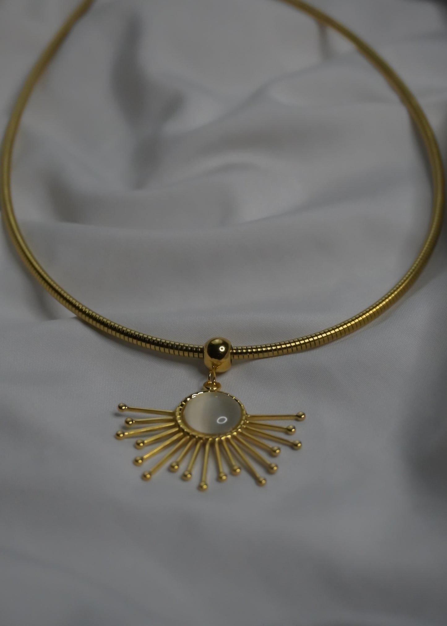 Solar Halo Statement Necklace