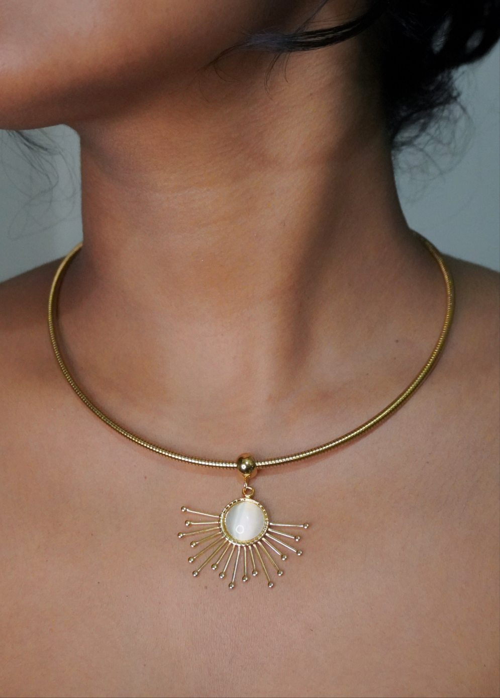 Solar Halo Statement Necklace
