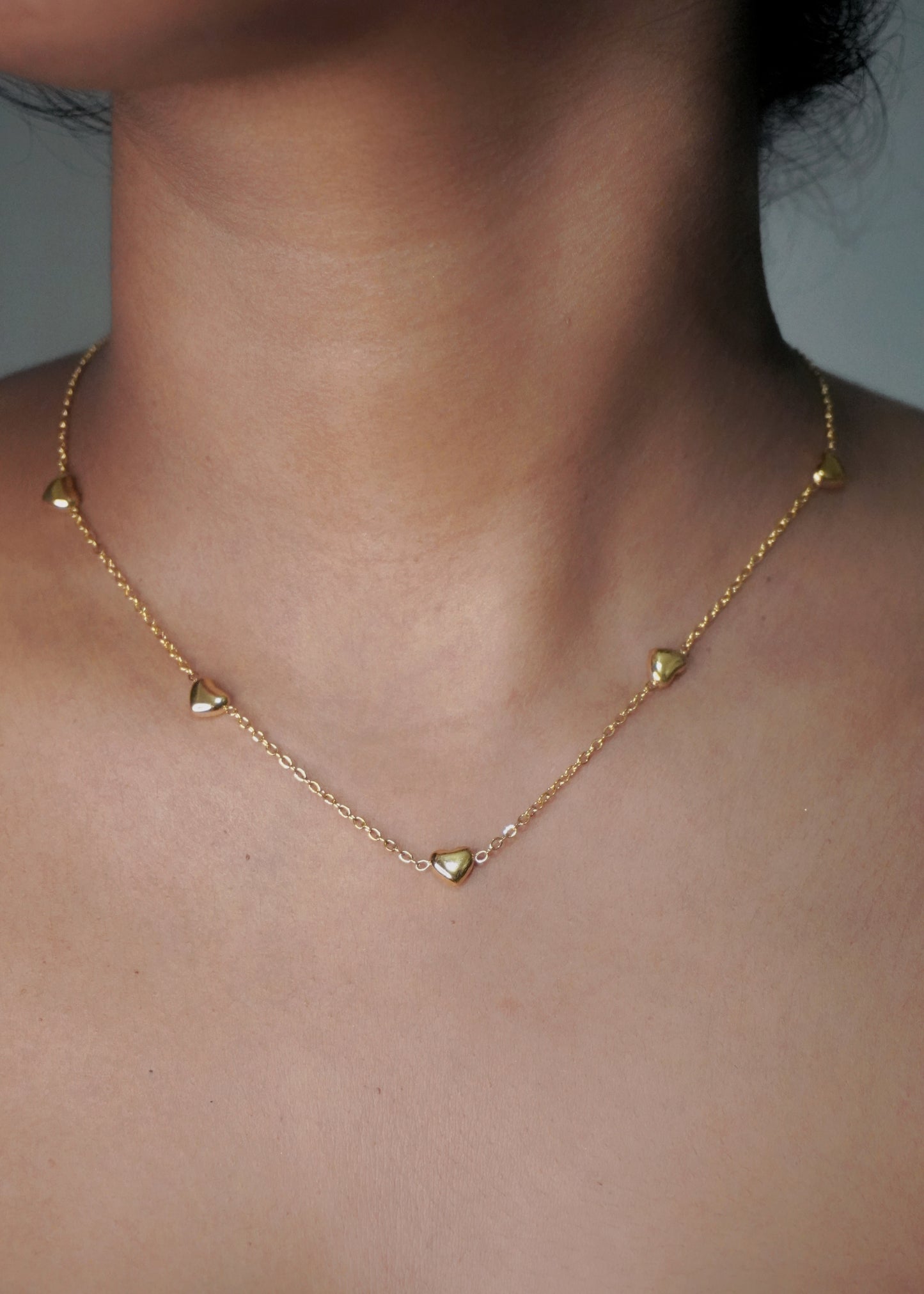 Mini Heart Droplets Necklace