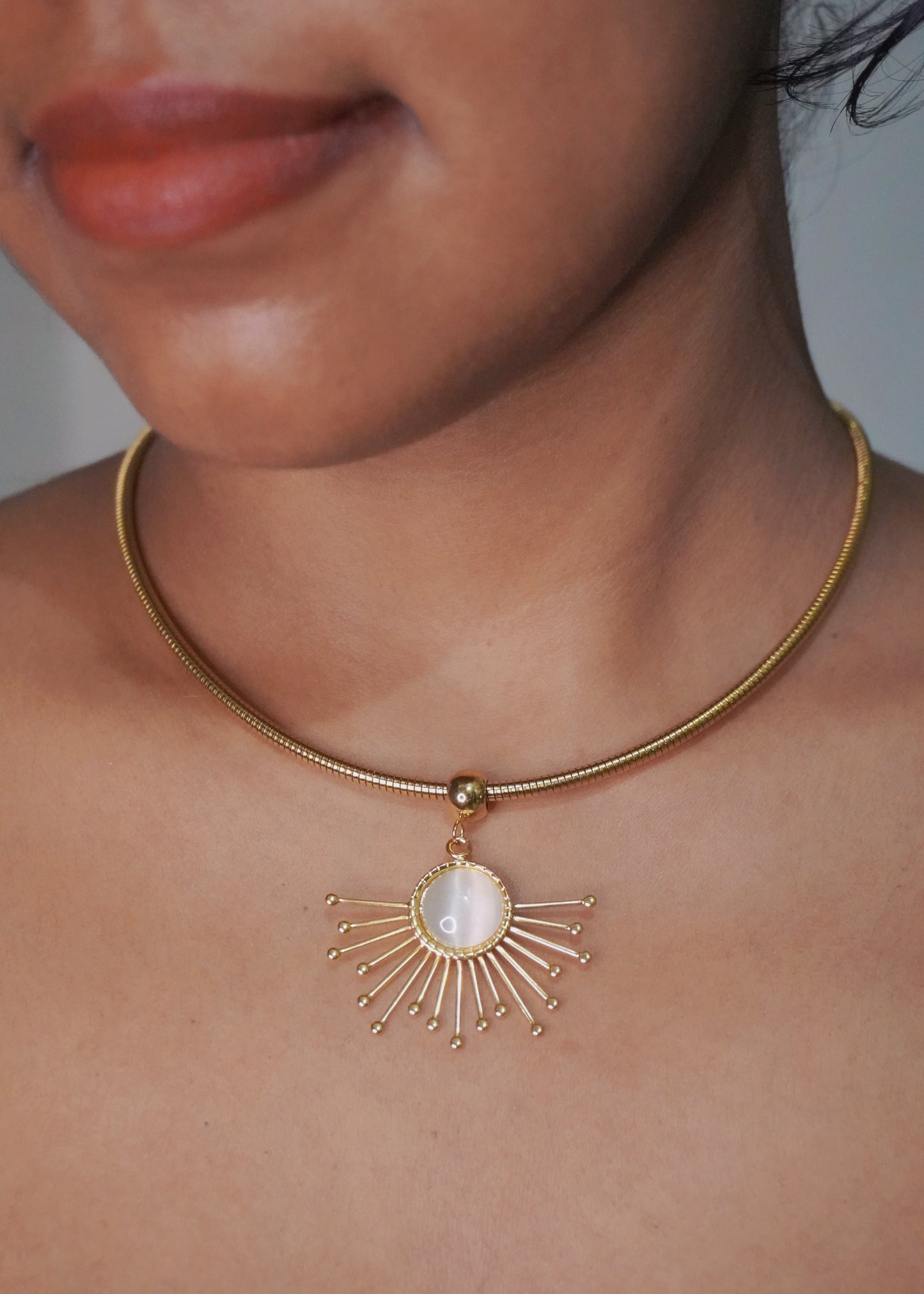 Solar Halo Statement Necklace