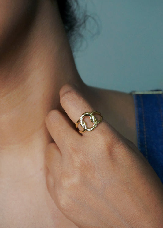 Linked Bold Ring