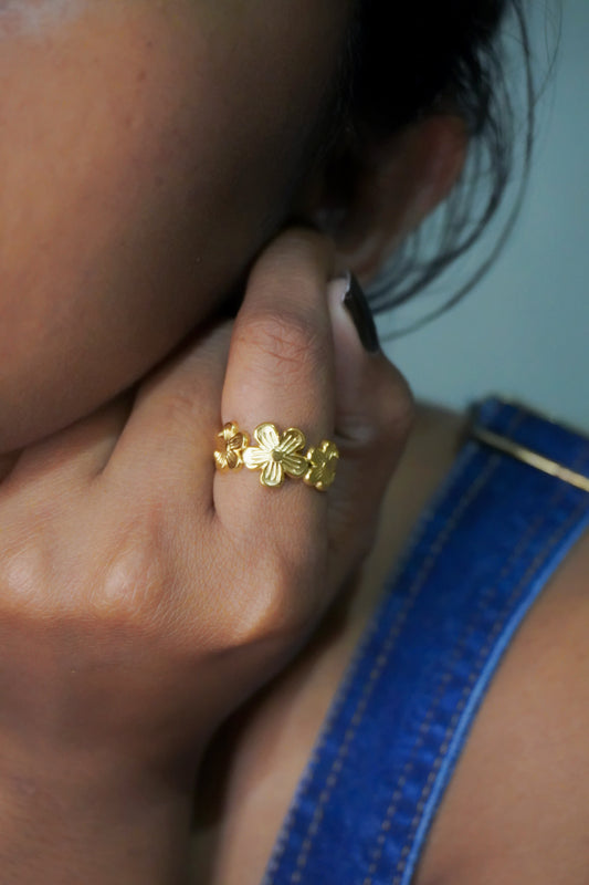 Bloom Adjustable Gold Ring