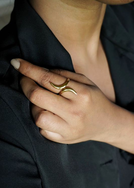 Sway gold wrap ring