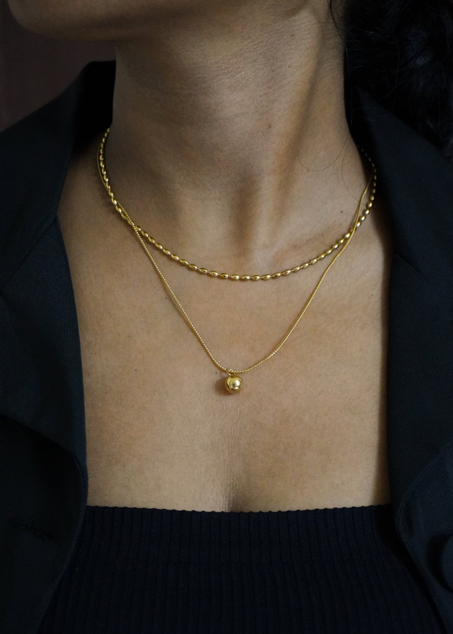 Classic Gold Duo Necklace