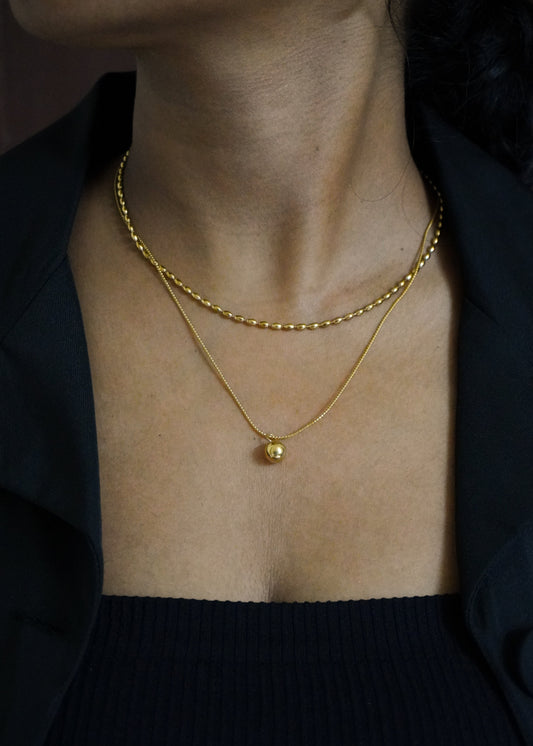 Classic Gold Duo Necklace