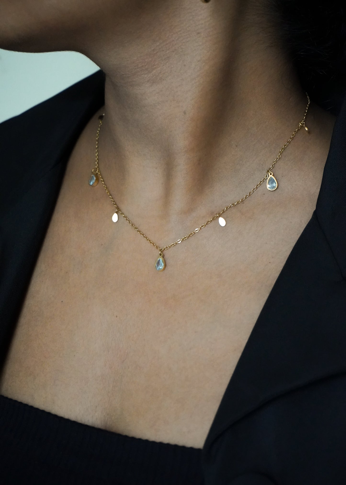 Crystal Droplet Necklace