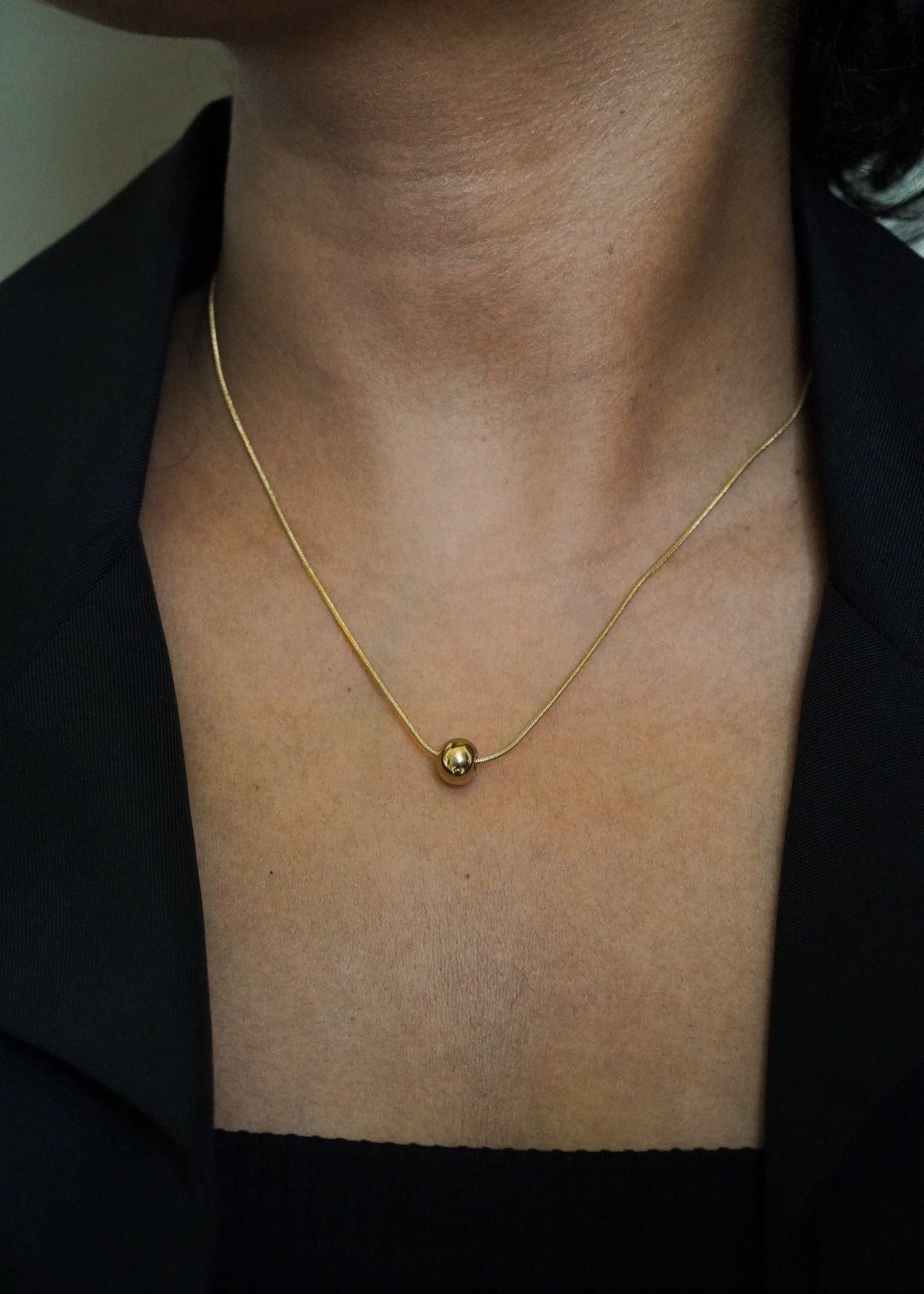 Gold Bead Necklace