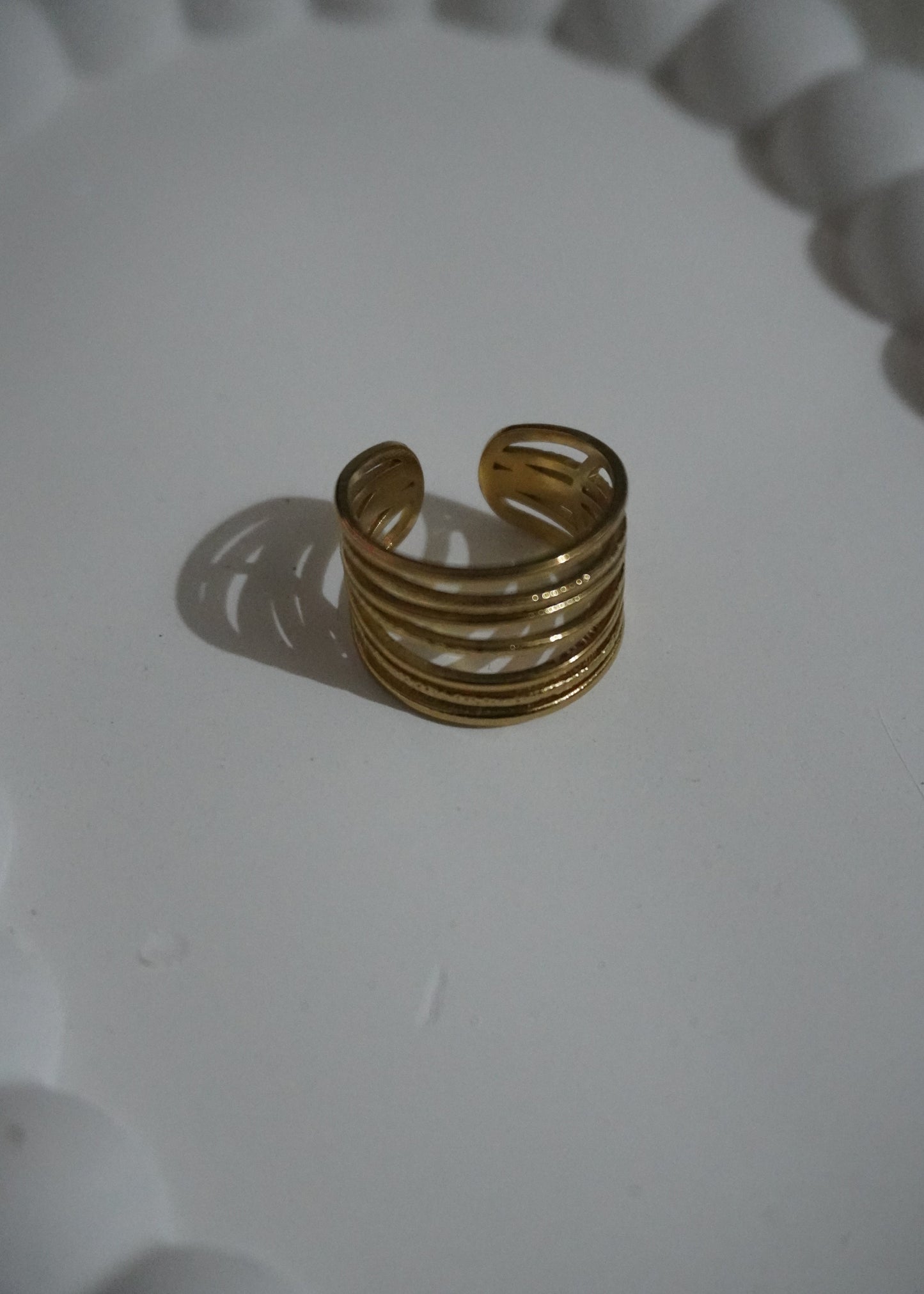 Layered elegance ring