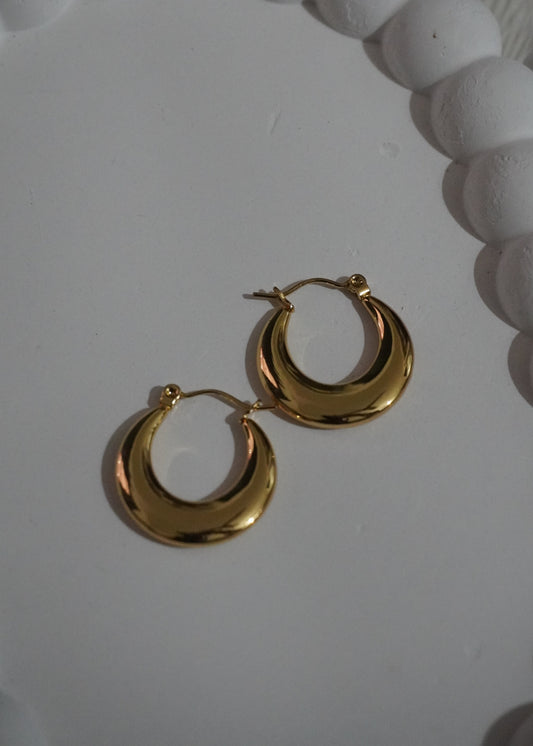 Mini Gloss Crescent Hoops