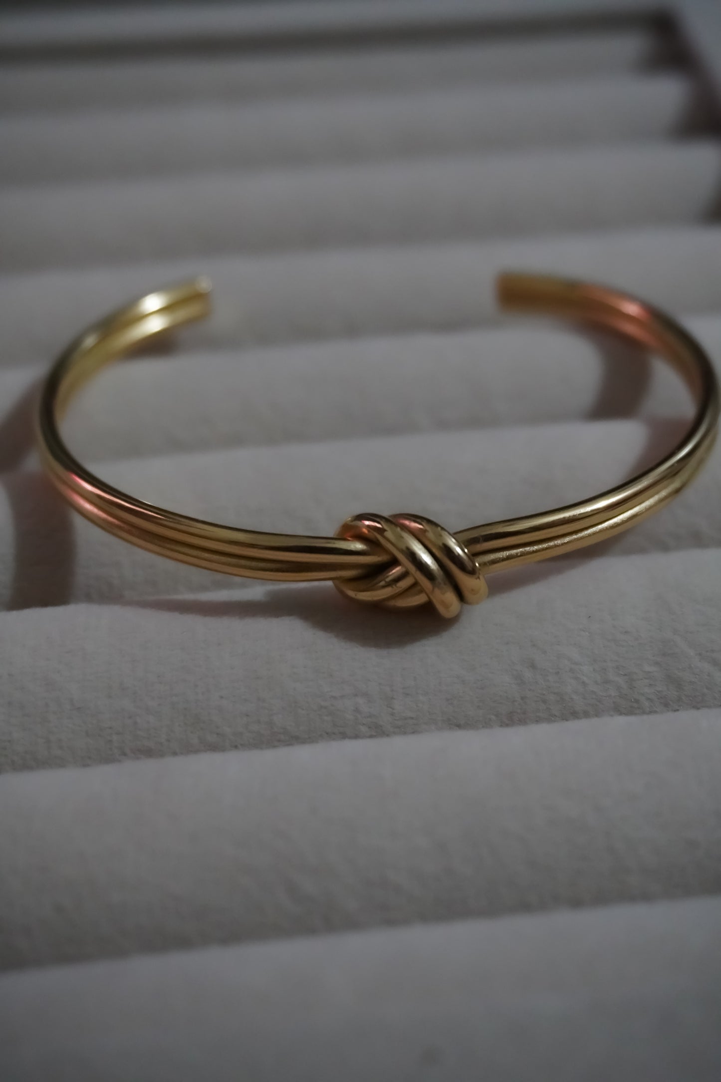 Double knot cuff bracelet