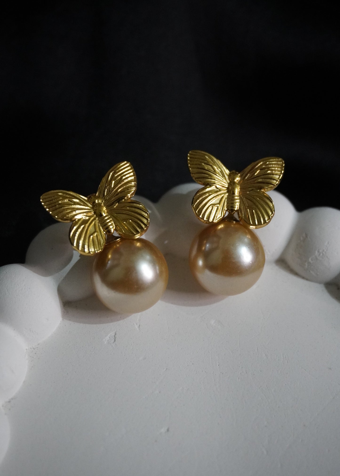 Butterfly Pearl Studs