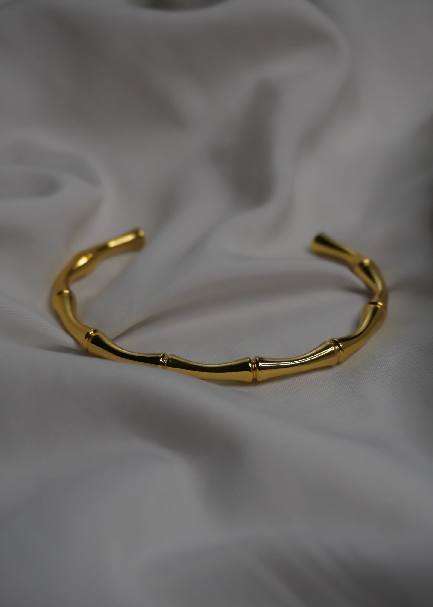 Bamboo Whisper Cuff Bracelet