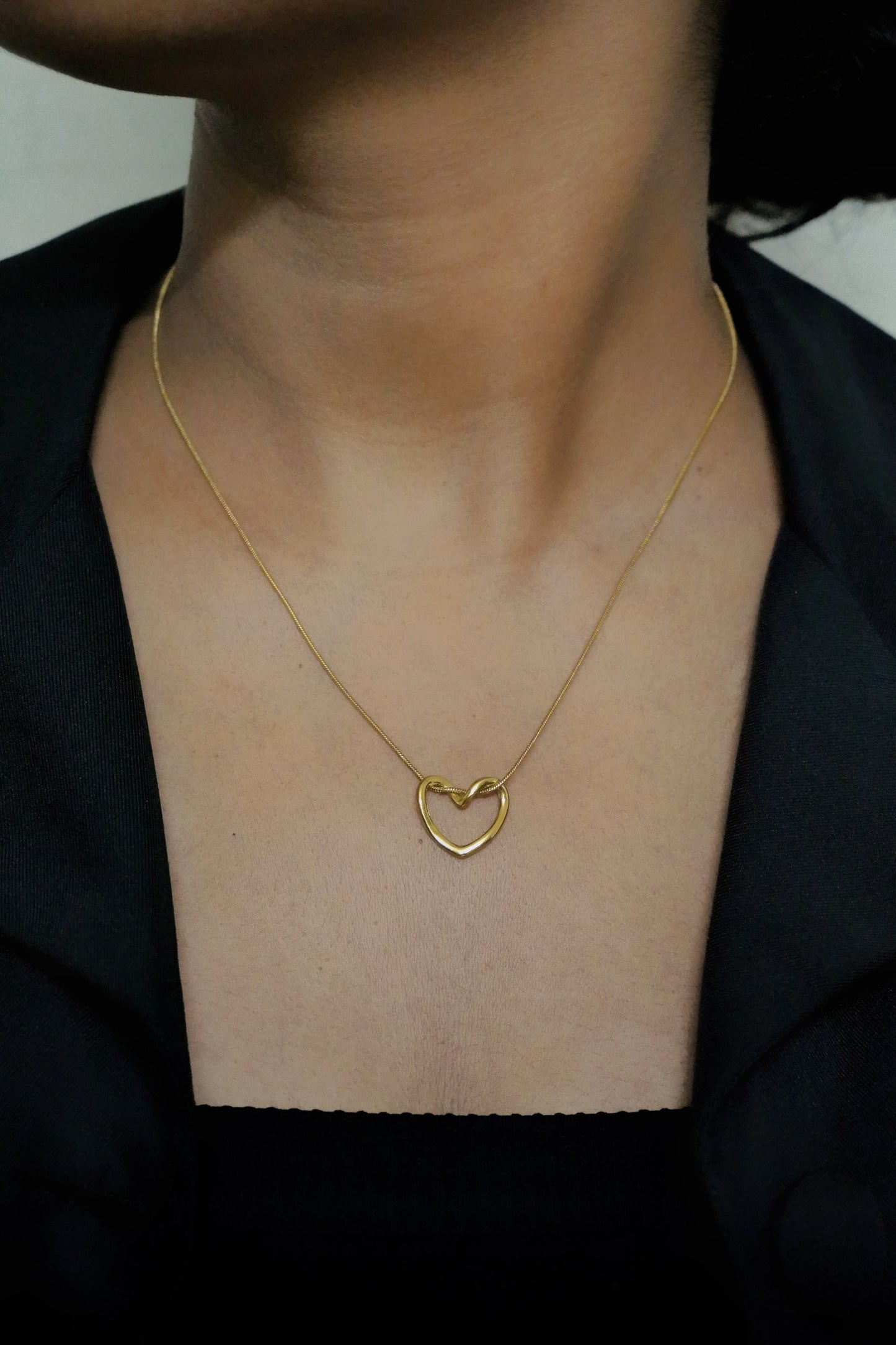 Heartshaped pendant necklace