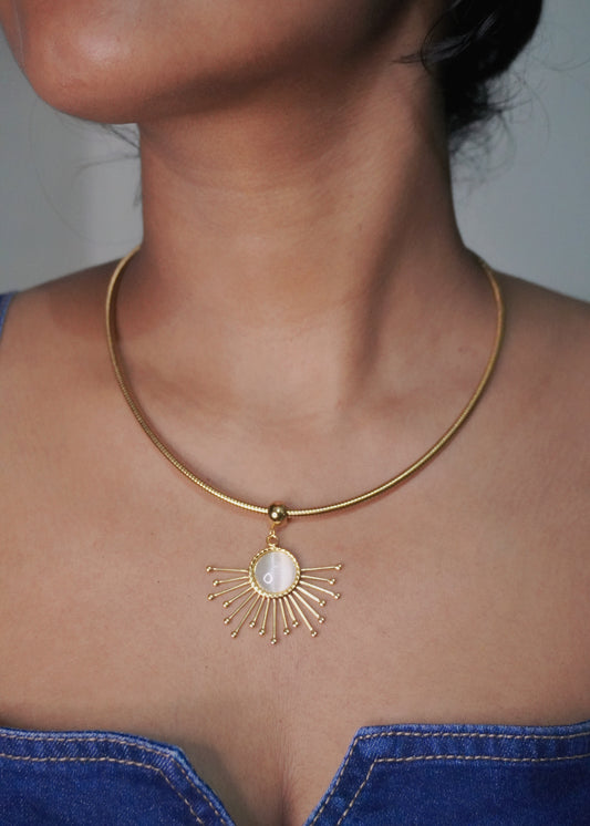 Solar Halo Statement Necklace