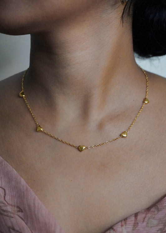 Mini Heart Droplets Necklace
