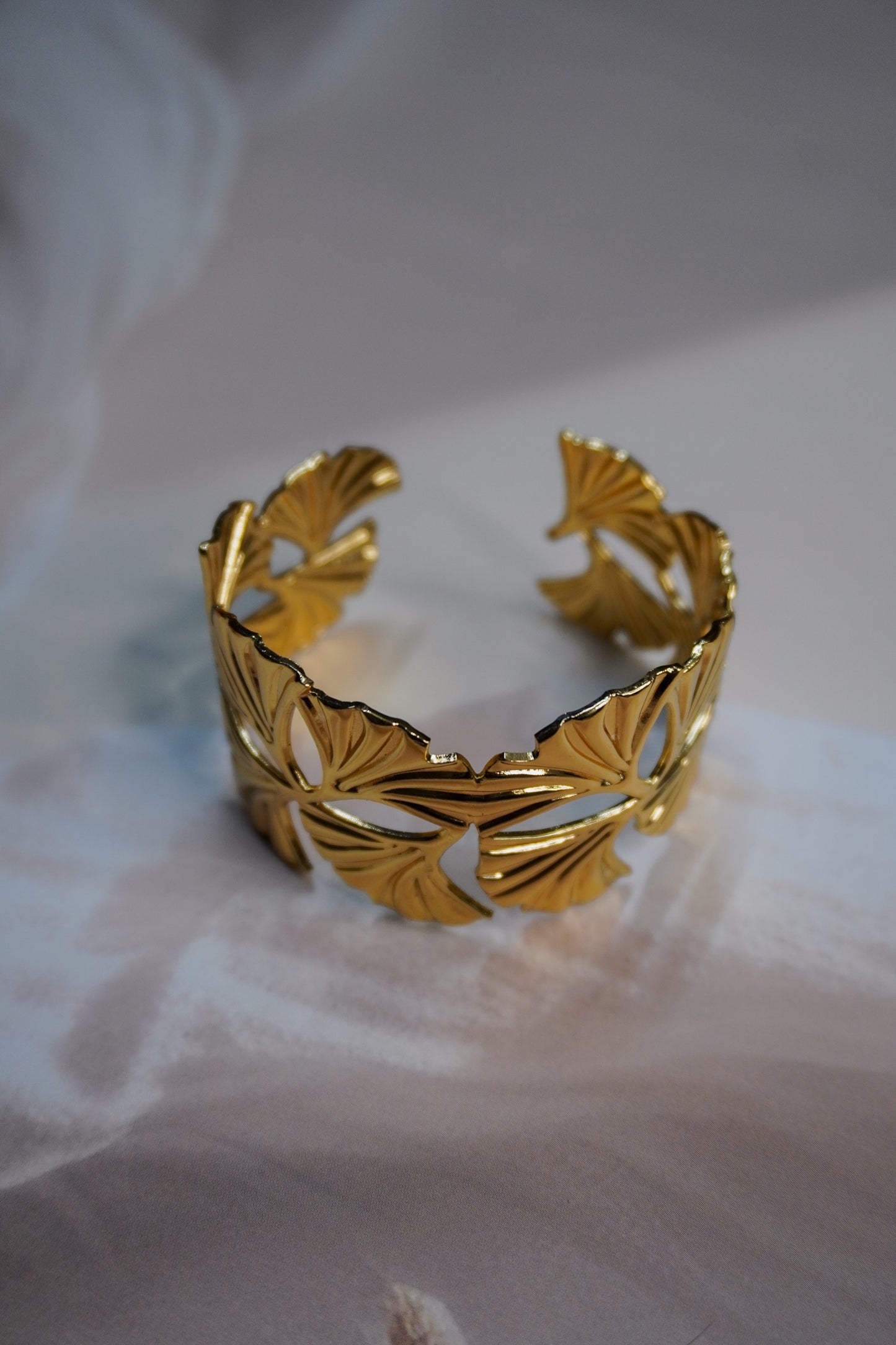 Ginkgo Grace Cuff Bracelet