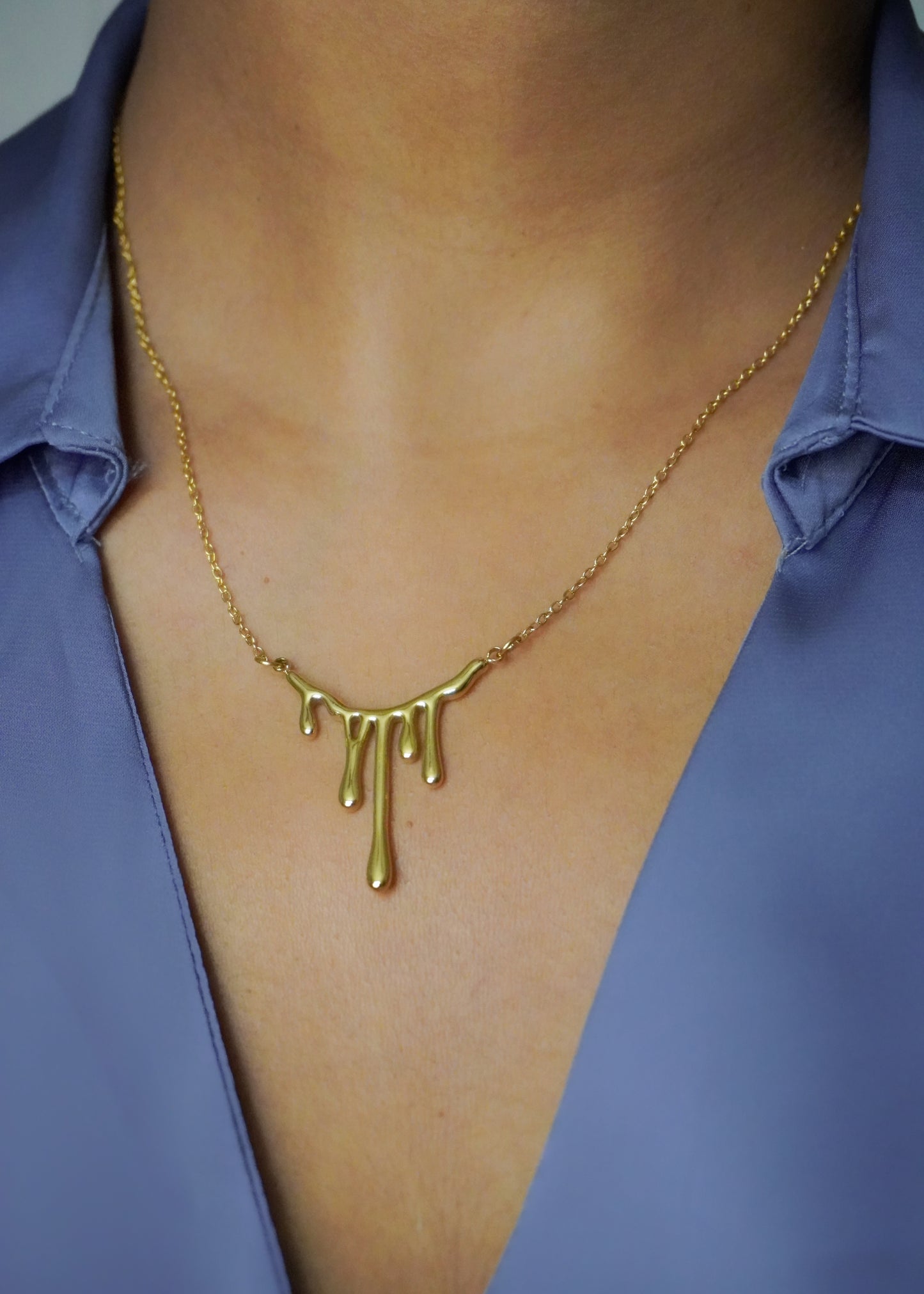Drip Gold Necklace