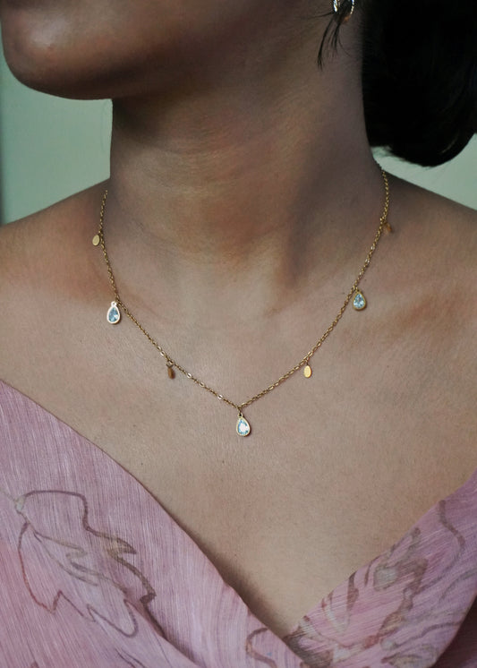 Crystal Droplet Necklace