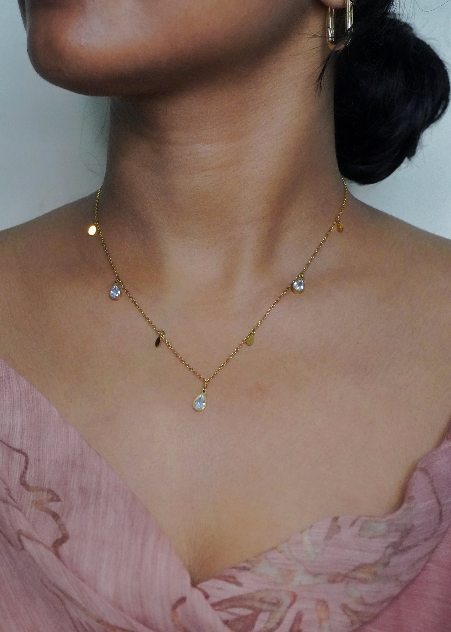 Crystal Droplet Necklace